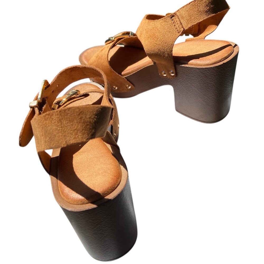 Women's Sandals Summer Platform High Heels Buckle Straps Pumps Party Sho… - Picture 6 of 11